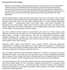 Analisis gus dur itu memang berdasar. Zen Rs On Twitter Esai Ini Ditulis 2 Jam Usai Gus Dur Wafat Lalu Diminta Mbak Alissawahid Utk Diterbitkan Bareng Esai2 Lain Ttg Gd Saya Lupa Judul Bukunya Https T Co Vanxlooocc