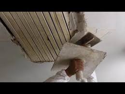 How To Do Traditional Plastering On A Wooden Lath Ceiling Tutorial Plaster Repair Drywall Installation Home Repair