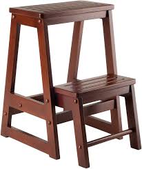 Step stool this step stool does exactly what it says on the box. Amazon Com Winsome Wood Ww Stool Antique Walnut Furniture Decor