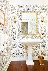 Bathroom ideas photo gallery pinterest wallpaper. Schumacher Les Touches Pattern For Life Small Bathroom Wallpaper Powder Room Wallpaper Bathroom Design