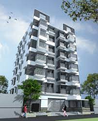 Seven Storied Residential Building 3d View Structural Designed Done By Me Project Location Dhaka Modern Style House Plans Residential Building House Design