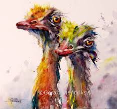 Funny Birds Bird Art Funny Bird Pictures Etsy Painting