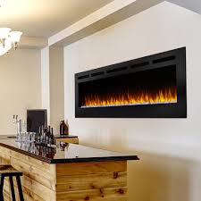 Amazon com giantex 28 5 electric fireplace insert recessed. Simplifire Allusion 40 Inch Recessed Linear Electric Fireplace Sf All40 Bk Walmart Com Walmart Com