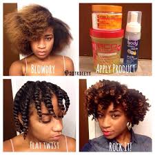 Patience is a virtue—you need to make sure that your hair is completely dry before you undo your twists, whether that means hitting it with a blow dryer, waiting for it to. A Quick Snap Shot From My Previous Post Of My Flat Twist Out 1 Blow Dry On M Natural Hair Twist Out Natural Hair Twists Natural Hair Styles For Black Women