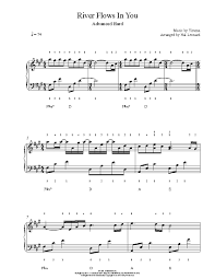 Download yiruma river flows in you sheet music and printable pdf score arranged for piano duet and includes 5 page(s). River Flows In You By Yiruma Piano Sheet Music Advanced Level