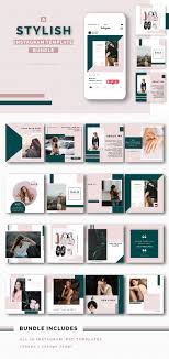 Stylish Instagram Template Bundle Instagram Template Design Instagram Template Instagram Design