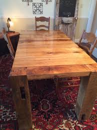 Barn Table 6x6 Beams Legs Epoxy Top Coat For Child Proof Surface Table Rustic Dining Table Wood Table