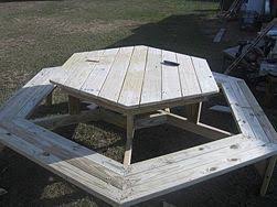 How To Build A Hexagon Picnic Table Picnic Table Plans Picnic Table Octagon Picnic Table