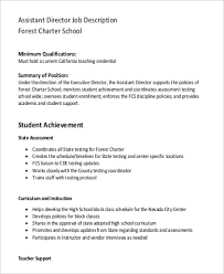 Resume tips for assistant director. Free 9 Assistant Director Job Description Samples In Ms Word Pdf