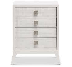 Features 2 removable fabric drawers with reinforced base; Britton 4 Drawer Nightstand Bedroom Nightstands Vanguard Furniture Robb Stucky