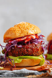 Smoky Bbq Black Bean Burger Recette Food Recette Recette Vegetarienne Et Nourriture