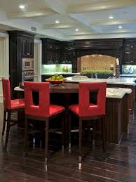 Red bar stool shot of stylish modern red bar stool. Red Contemporary Barstools In Eat In Kitchen Hgtv