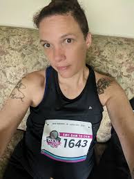 Testing ankle after day of rest during run