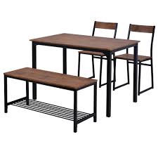 Made of quality acacia wood which is durable and easy on the eye, the seb with its honey toned finish is the perfect dining set for any space. Topmax 4 Pieces Of Dining Set Suitable For 4 People Brown