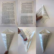 Harry Potter Book Page Confetti Cones Harry Potter Wedding Theme Confetti Cones Confetti Cones Wedding