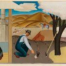 Ukiah Ca Main Post Office New Deal Mural Resources Of The Soil Painted In 1938 By Ben Cunningham Wpa Posters American Art Mural