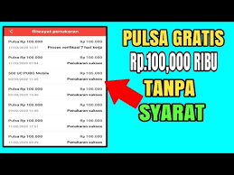 Aplikasi penghasil pulsa gratis kini sudah banyak dibuat oleh berbagai developer yang ada di google play. Pulsa Grat S 100 Ribu Berkali Kali Tanpa Syarat Youtube