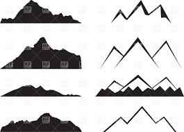 More Mountains Mountain Silhouette Mountain Tattoo Simple Vector Artwork