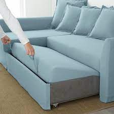 Divani angolari i divani ad angolo sono adatti a ogni tipo di ambiente e giocano sempre un ruolo da protagonisti: Holmsund Divano Letto Angolare Orrsta Azzurro Ikea It