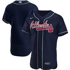 Buy authentic atlanta braves mlb jerseys from official mlb shop. Men S Nike Navy Atlanta Braves Alternate 2020 Authentic Team Jersey