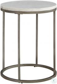 Julien Natural Steel And White Marble Round End Table From Casana Coleman Furniture Wood Furniture Store Oak End Tables Rustic Interiors
