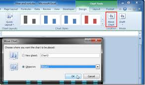 Move Chart As Object To Any Worksheet Excel 2010