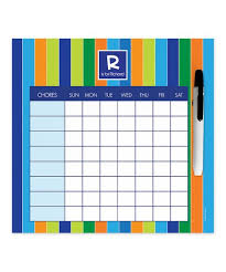 Spark Spark Bold Stripe Dry Erase Personalized Chore Chart