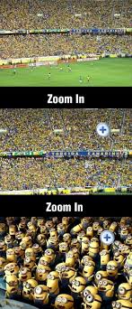World Cup Zoom In Grappige Voetbal Grappige Grappen Grappige Minion