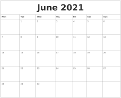 However, you can delete or add any items. Calendar June 2021 Printable Free Calendar Page