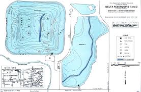 Delta Reservoirs 1 2 Fishing Map Northwest Oh