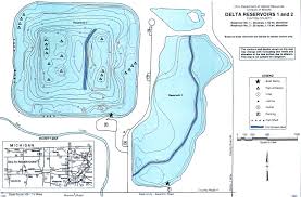 delta reservoirs 1 2 fishing map northwest oh