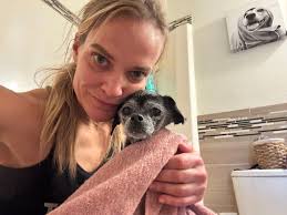 One Sunday, volunteer Cara du Preez was headed to our weekly hike and saw a  little golden fluff running loose in Ramona. Cara was able to safely get  him off the street