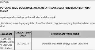 Untuk melengkapkan persediaan temuduga separa perubatan anda, calon juga boleh merujuk contoh soalan temuduga latihan separa perubatan. B E L O G K A Y A N G A N Keputusan Temuduga Spa Separa Perubatan Bertaraf Diploma