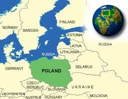 Poland Map Terrain Area And Outline Maps Of Poland Countryreports Countryreports