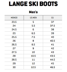 rational belleville boots sizing chart size chart for ski