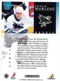 Sturm was an nhl rookie the same season marleau was and. Patrick Marleau Gallery Trading Card Database