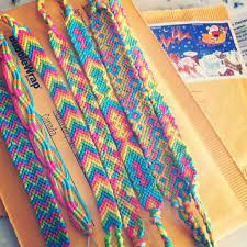 The friendship bracelets trend is back in full force and i jumped on the bandwagon this summer, making quite a few. Color Palette For Jewelry And Friendship Bracelets Inspiration Five Neon Yellow Orange Pink Blue Green Friendship Bracelets Crafty Jewelry Inspiration