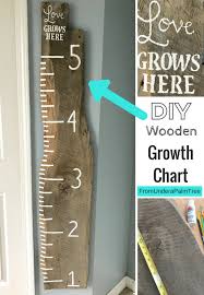 Diy Wooden Growth Chart From Under A Palm Tree