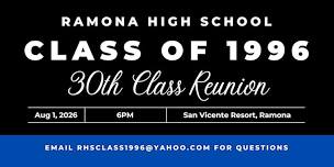 RHS Class of 1996 30th REUNION