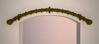 For bay and bow type windows, s shapes or any other type of installation where an unusual shape is needed a flexible track is offered. Wholesale Wrought Iron Drapery Hardware For Bay And Arch Windows Gaby S Shoppe