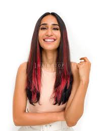 For red, try making it look natural. Buy Hair Streaks Online India Coloured Hair Extensions Hair Extensions Buy Online 1 Hair Stop India