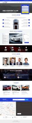 Encore Autos One Page Car Rental Html Template Html Templates Simple Web Design Car Rental