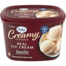 Maybe whole milk if you're using an ice cream maker. Bulla Creamy Classics Ice Cream Vanilla 2l Woolworths