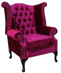 Find popular fuschia velvet chair and buy best selling fuschia velvet chair from m.banggood.com. Fuchsia Fabric Chesterfield High Back Chair Designersofas4u