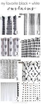 Black And White Curtains For Living Room My Favorite Black And White Curtains Cuckoo4design White Curtains Black And White Decor Black And White Living Room