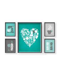 Teal Gray Kitchen Wall Decor Turquoise Gray Kitchen Wall Art Etsy In 2021 Grey Dining Room Grey Home Decor Grey Kitchen Walls