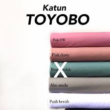 Cara merawat pakaian yang terbuat dari kain katun. Nama Warna Kain Toyobo Tulisan