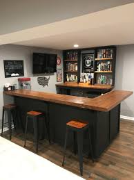 With so numerous basement bar ideas, thinking of plans and enhancing your home bar can be fun and simple, even on a careful spending plan. Home Bar Home Bar Plans Rustic Basement Bar Diy Home Bar
