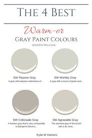 The 4 Best Warm Gray Paint Colours Sherwin Williams Gray Paint Colors Sherwin Williams Grey Paint Colors Paint Colors For Home