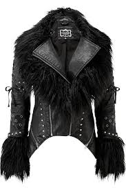 Ragnarok Fur Biker B Jackets Faux Fur Biker Jacket Jackets For Women